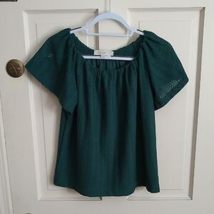 LOFT Women's Dark Green Blouse